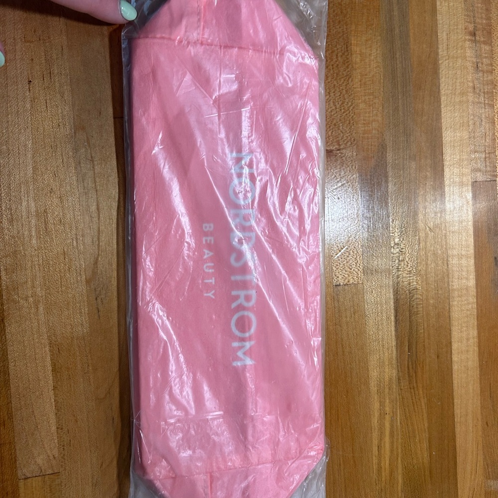 Nordstrom Beauty Pink makeup bag